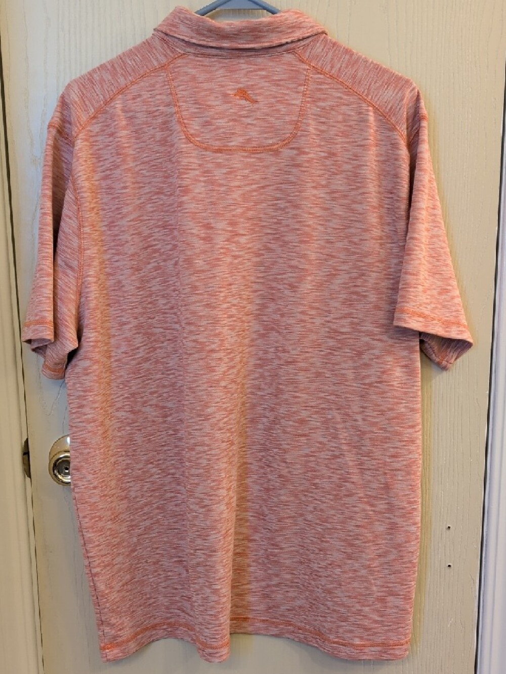 Tommy Bahama Coral Polo Shirt Men XL Supima Cotton Blend Short Sleeve Heathered - Picture 3 of 7